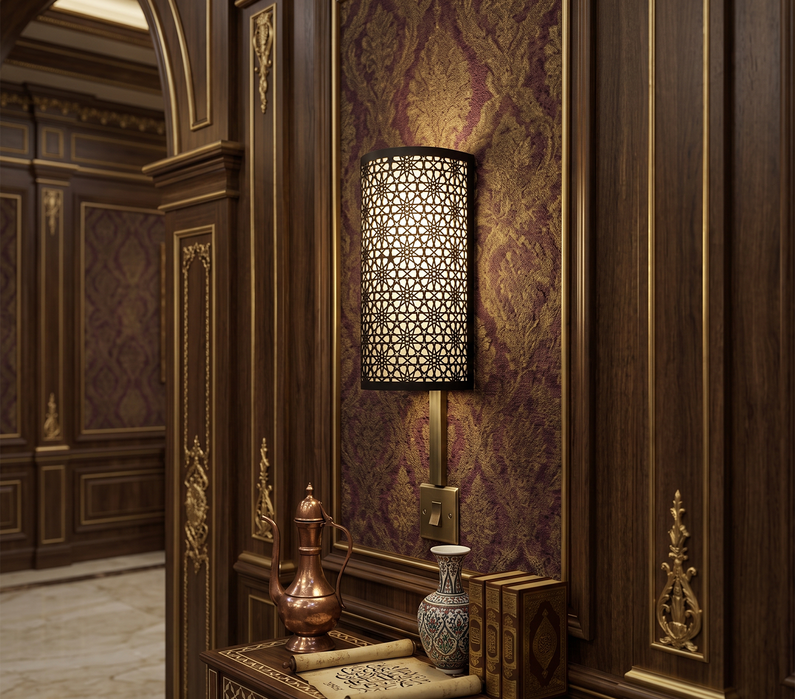 مصابيح حائط بتصميم إسلامي